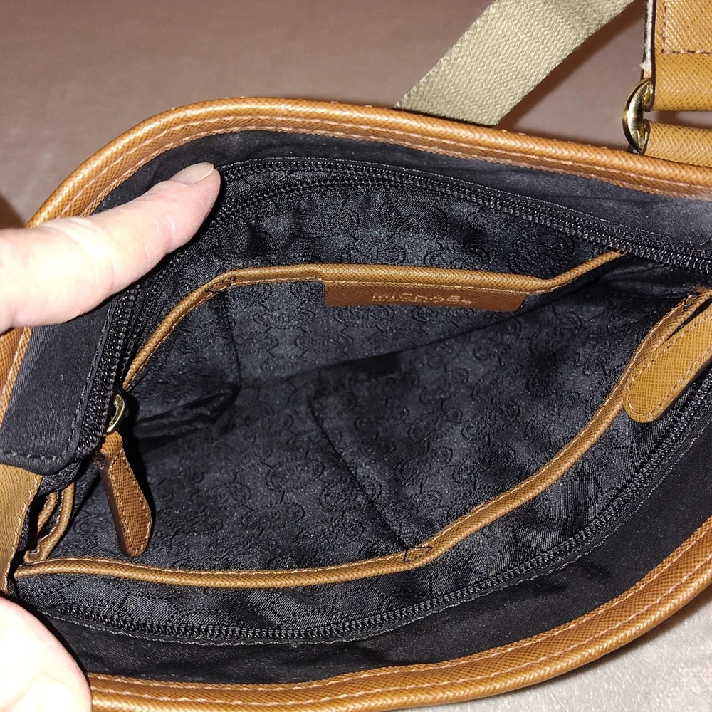 Michael Kors Black and Brown Crossbody Bag - Picture 9 of 13